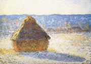 Claude Monet Meule,Effet de Neige le Matin Spain oil painting artist